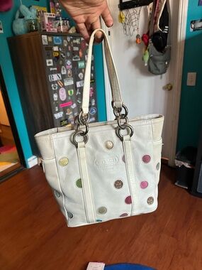 Coach Colorful Polka Dot Bag with Wallet